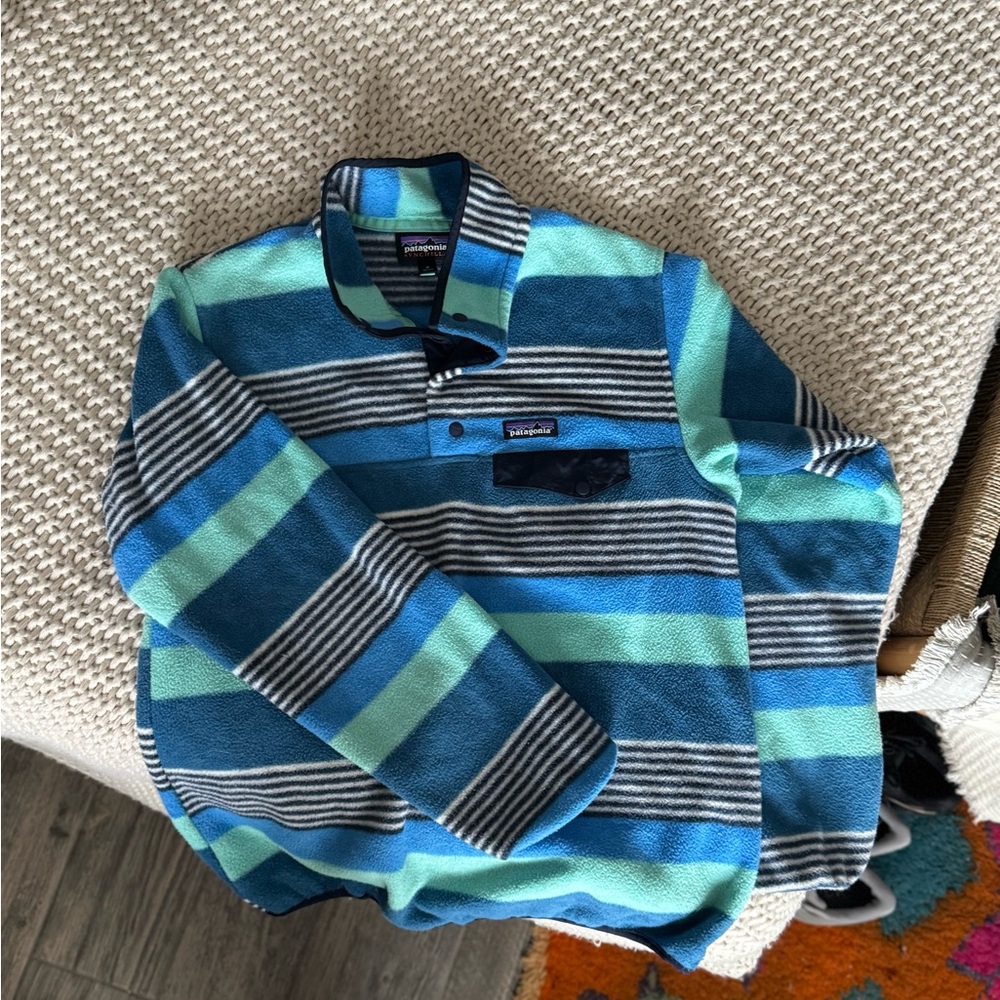 Patagonia Synchilla Blue and Green Fleece